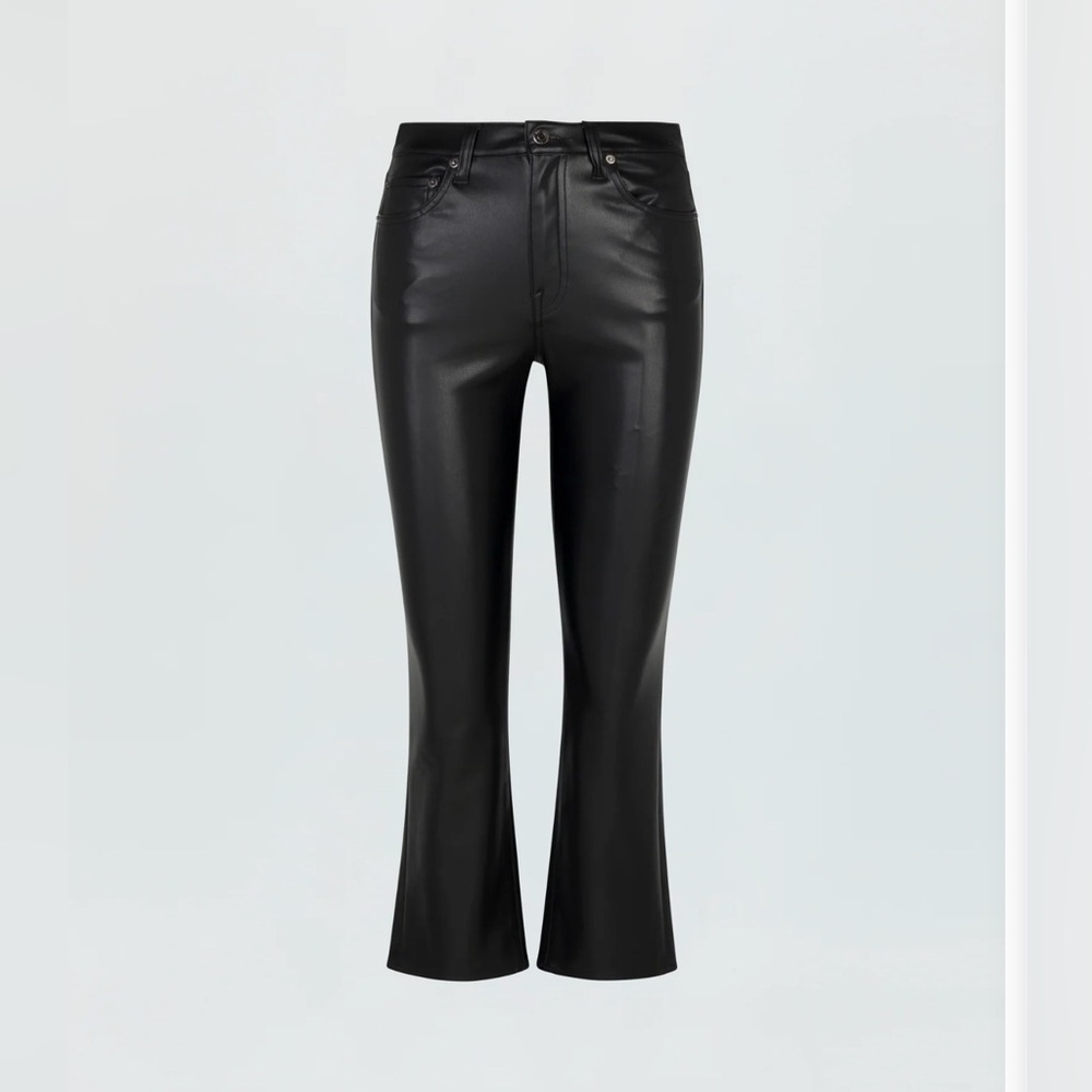 Pistols Black Women's faux leather pants